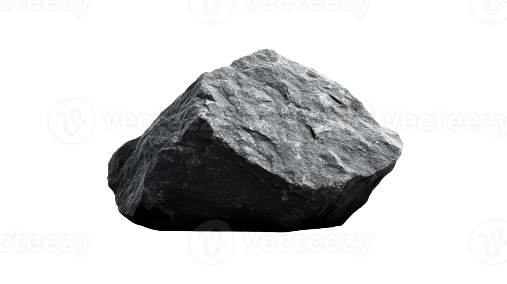 Rock isolated, geological specimen, texture detail, stone isolated, cut out transparent png