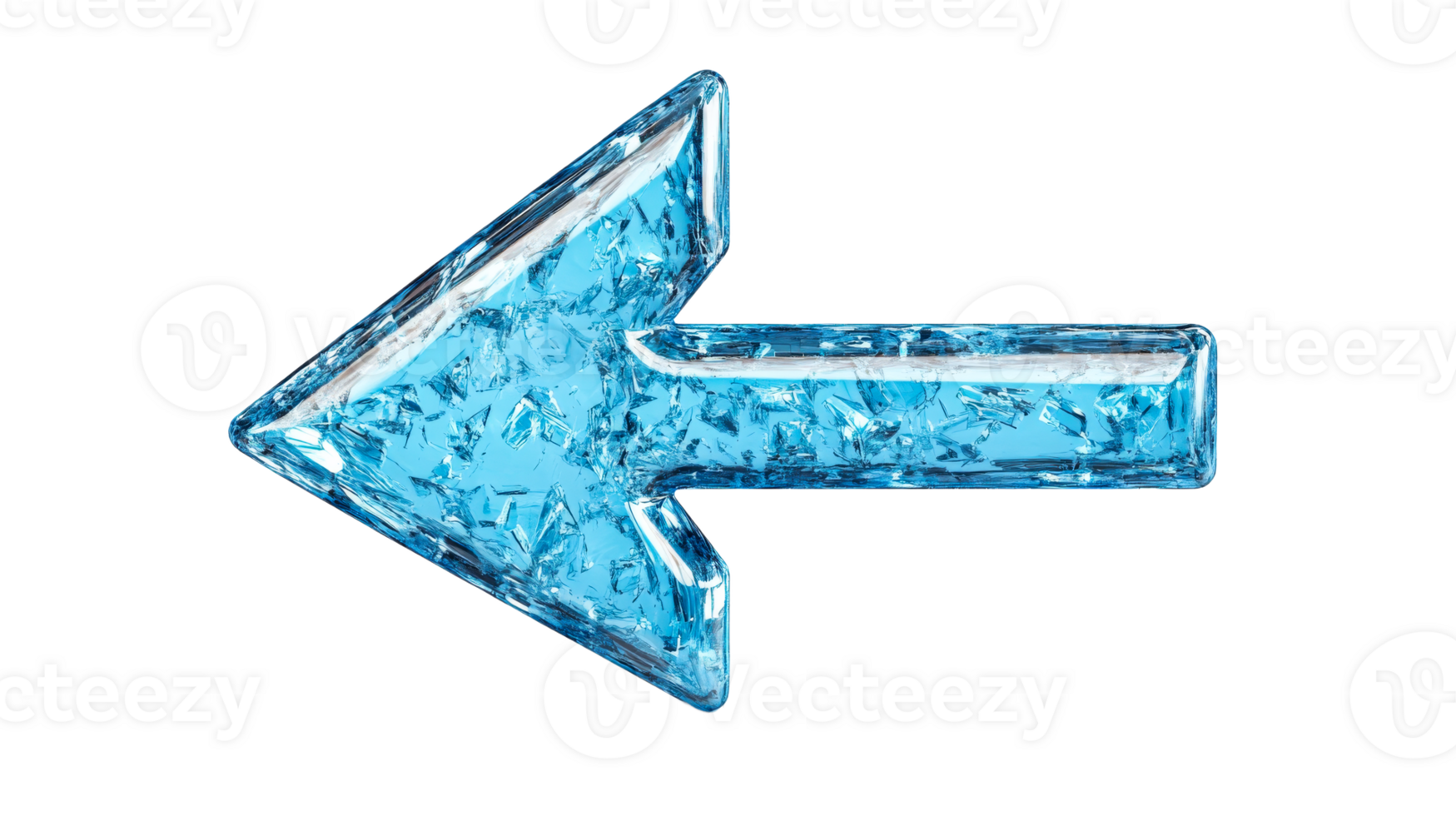 freccia, blu ghiaccio bloccare pointer direzione cursore navigazione , tagliare su trasparente png