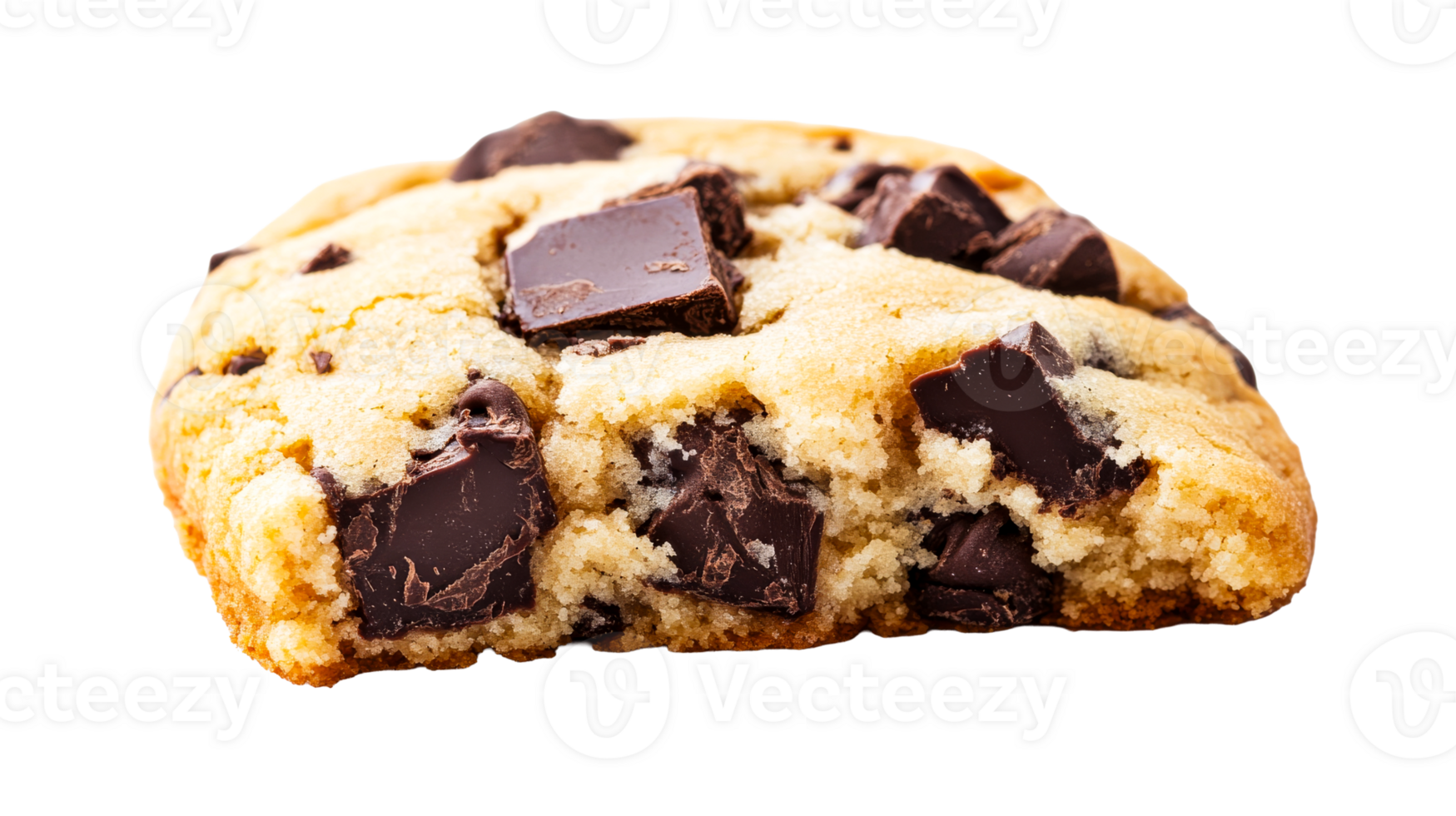 Chocolate Chip Cookie With Chunks, Cut Out Transparent png