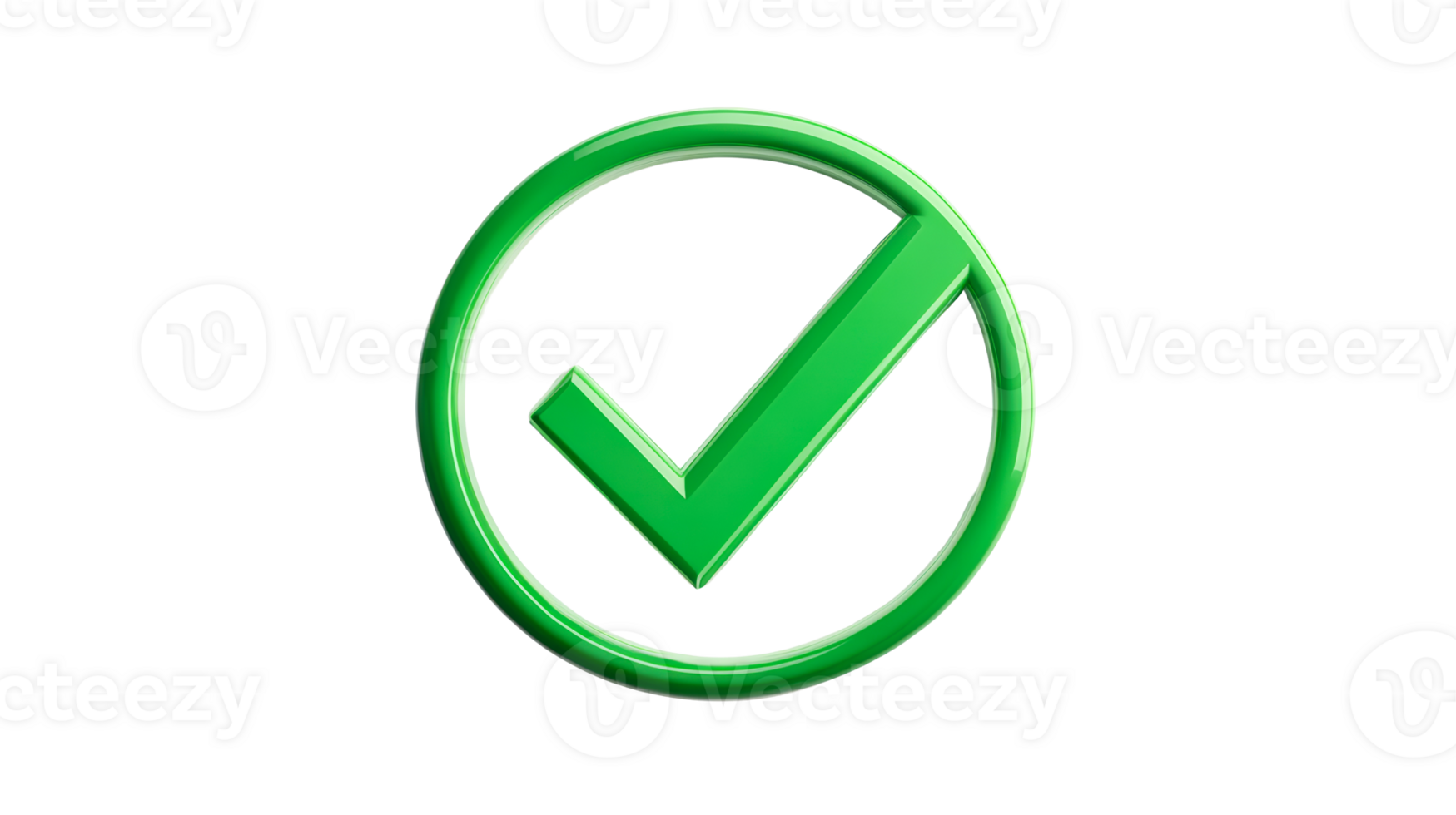Green Checkmark Inside Circle, Approved Symbol, Quality, Cut out transparent png