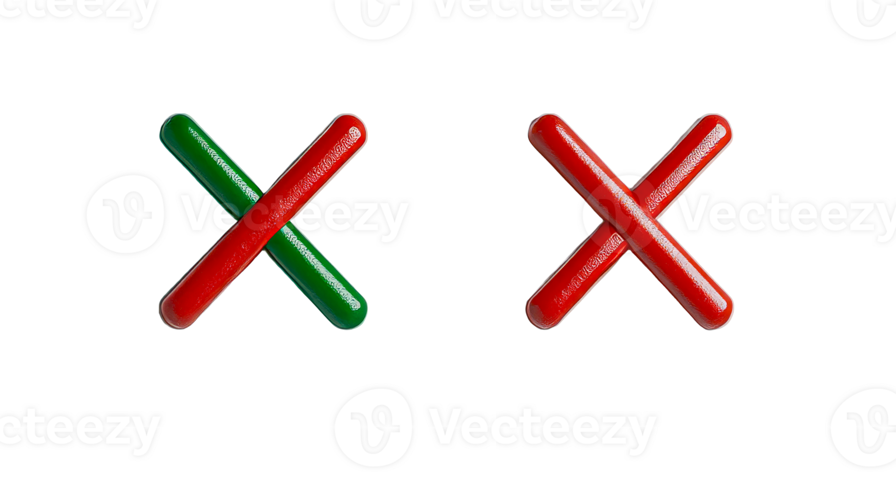 Colorful crossing shapes with a transparent background shown together png