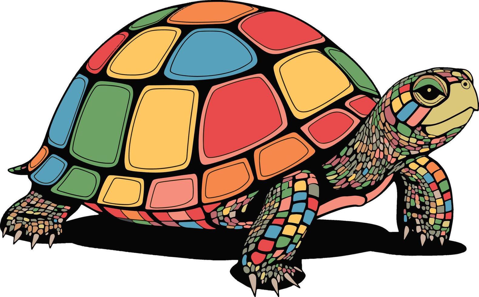 tortoise art design vector
