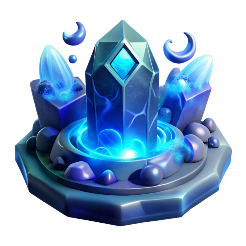 extraordinario creativo un sabio oráculo, consultante el runas, rodeado por arremolinándose nieblas y brillante cristales, iluminado por etéreo azul luz, en un fantasía Arte estilo exclusivo png