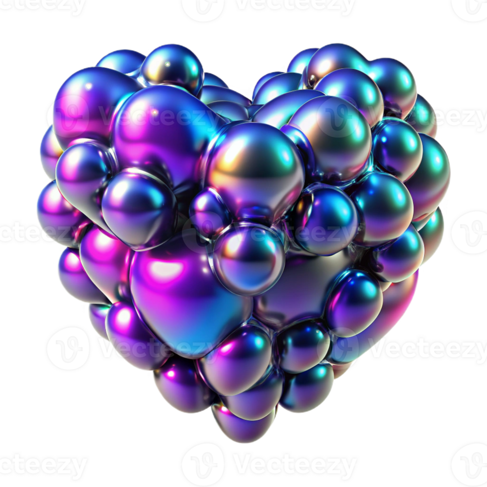 extraordinary creative A swarm of nanobots forming the shape of a human heart, shimmering with iridescent colors, bioluminescent lighting, abstract style authentic png