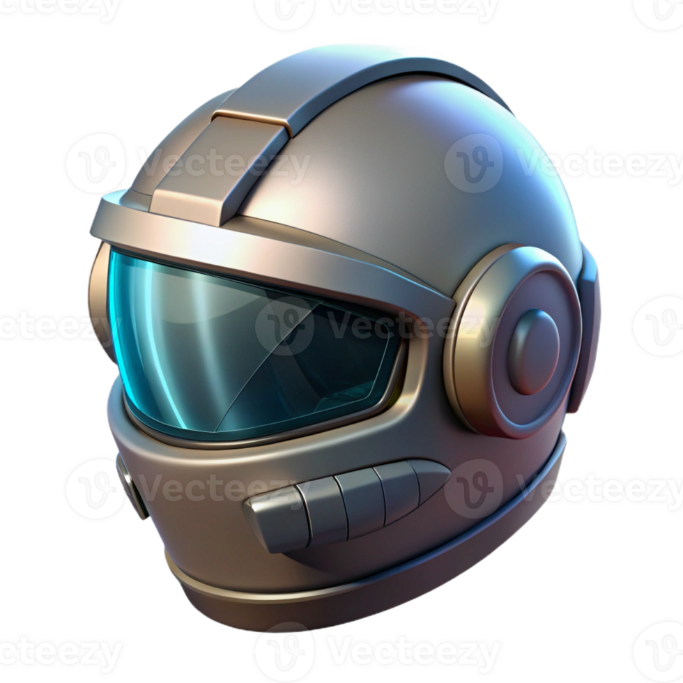 magnificent artistic A futuristic helmet with a transparent visor, displaying digital information, sleek design original png