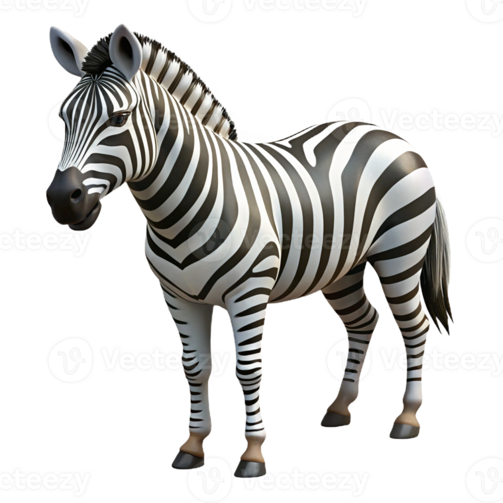 dramatic abstract A striped zebra grazing in the African savanna, midday sun, realistic style, high quality png