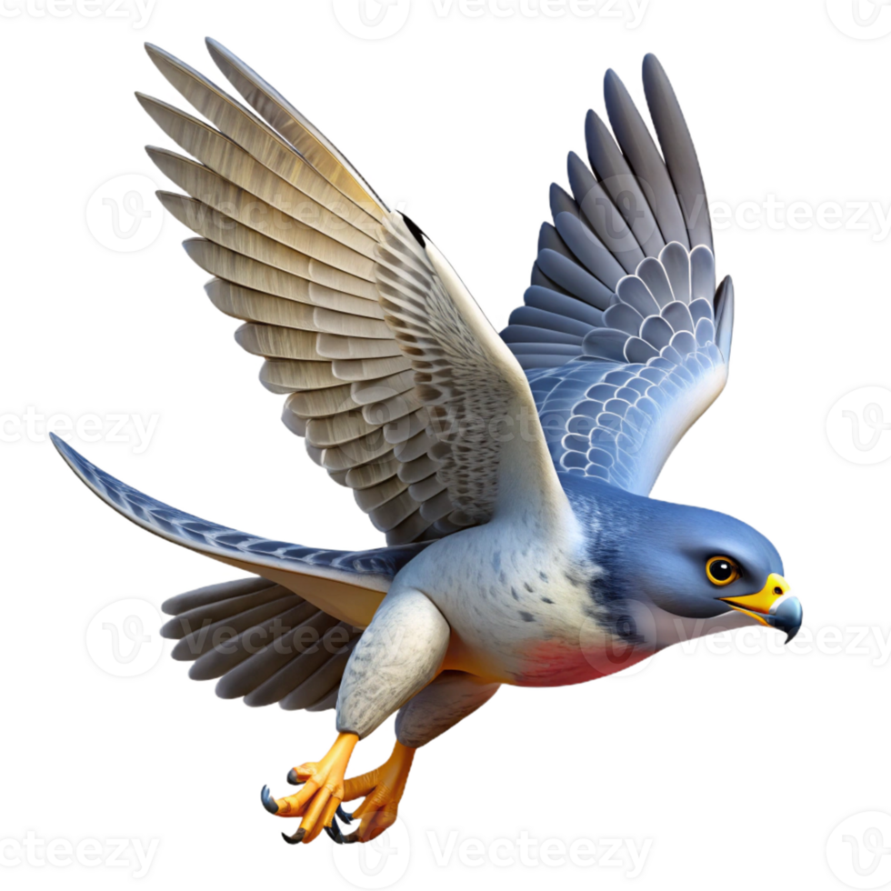 wonderful abstract A soaring falcon diving towards its prey, aerial view, dramatic lighting, dynamic style, premium png