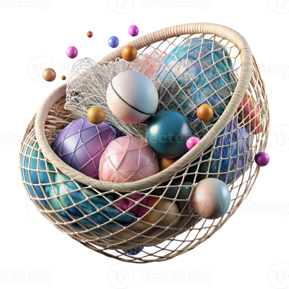 magnificent artistic Tangled Fishing Net with Floats Isolated Element authentic png