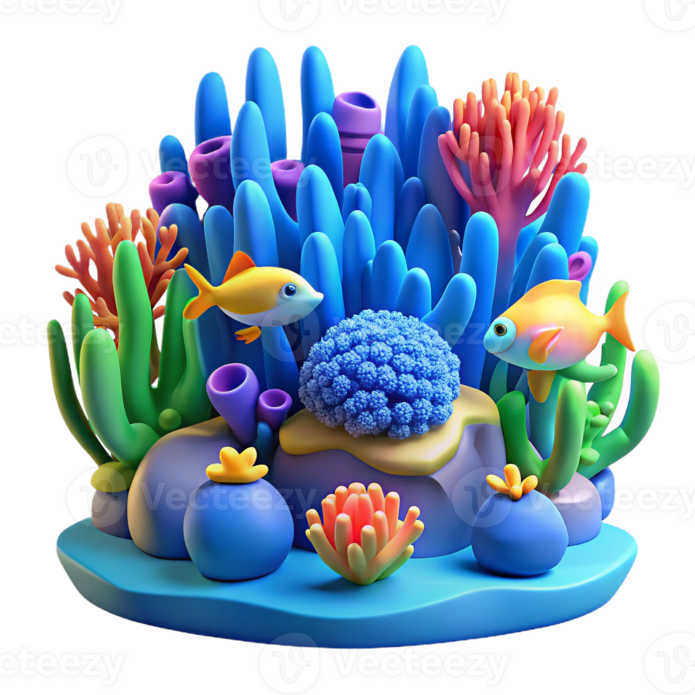 beautiful classic A vibrant coral reef teeming with fish, underwater scene, blue lighting, vibrant style, detailed png