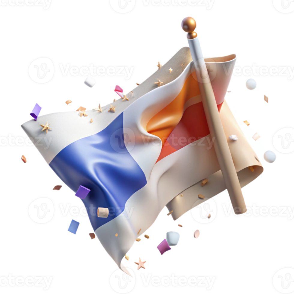 extraordinary modern Tattered Flag Cutout with Frayed Edges professional png