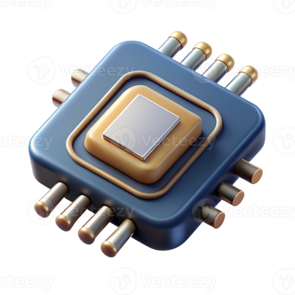 dramatic classic A close-up of a microchip with intricate circuitry, high detail, technical illustration style authentic png