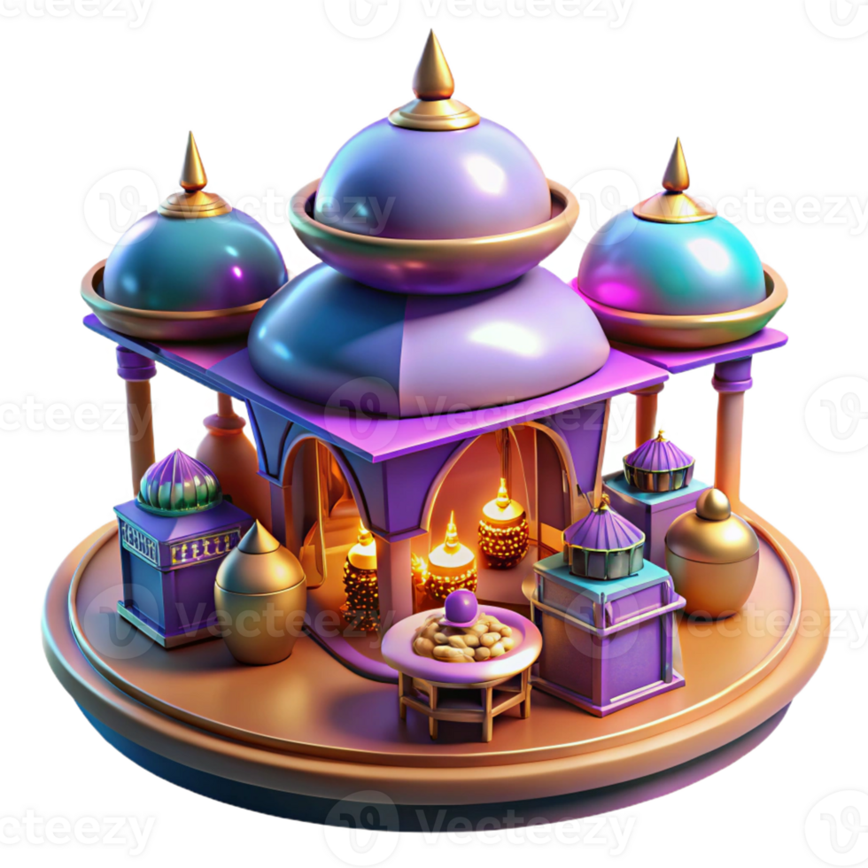 beautiful artistic A futuristic marketplace, filled with vendors selling exotic alien goods. Warm, vibrant lighting. Orientalist style high quality png