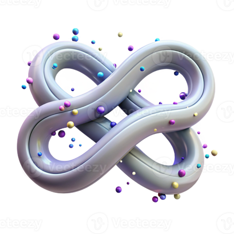 stunning contemporary Thread in a Figure Eight Pattern Isolated Infinity Symbol png