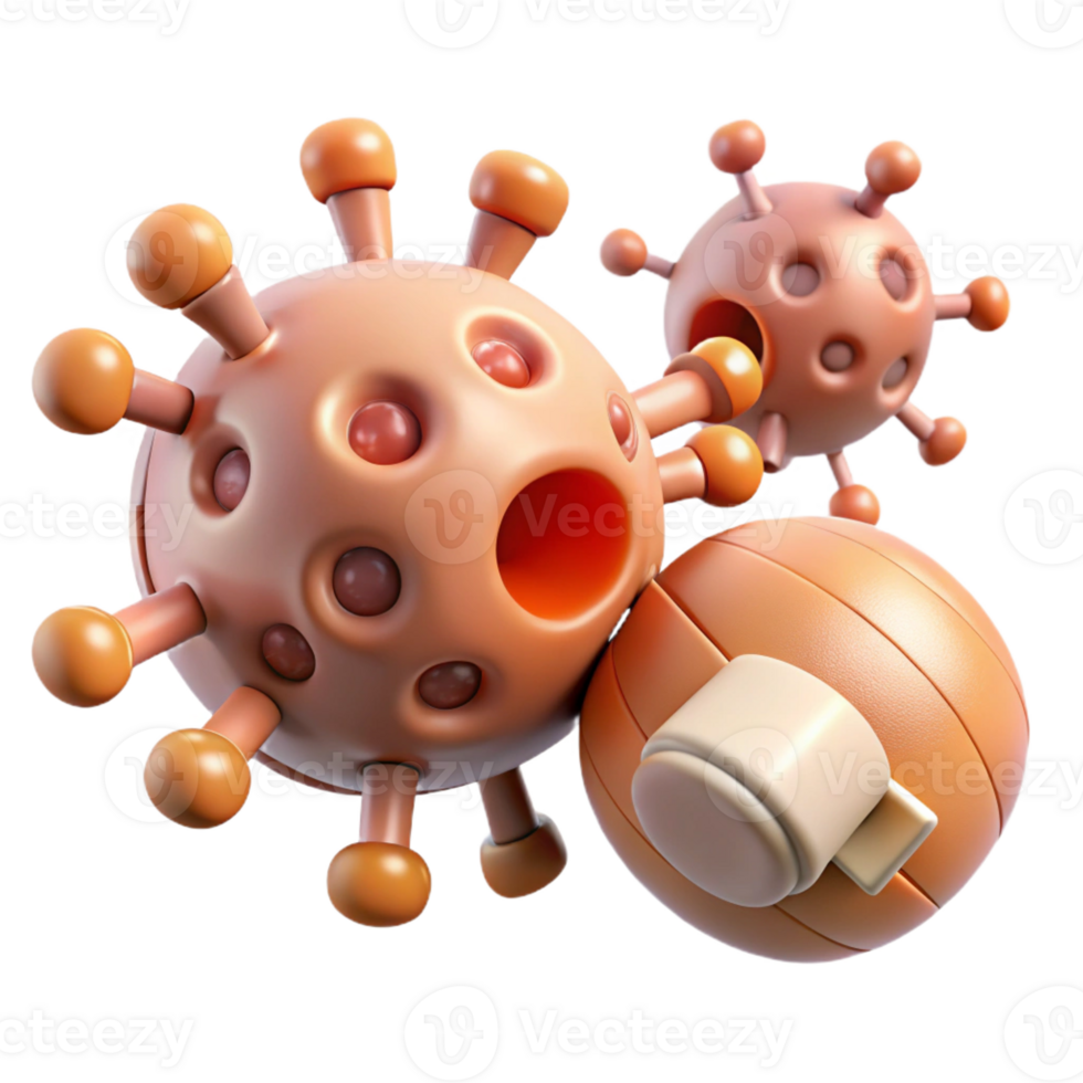 extraordinary classic A group of nanobots repairing damaged tissue, microscopic view, medical illustration style high resolution png