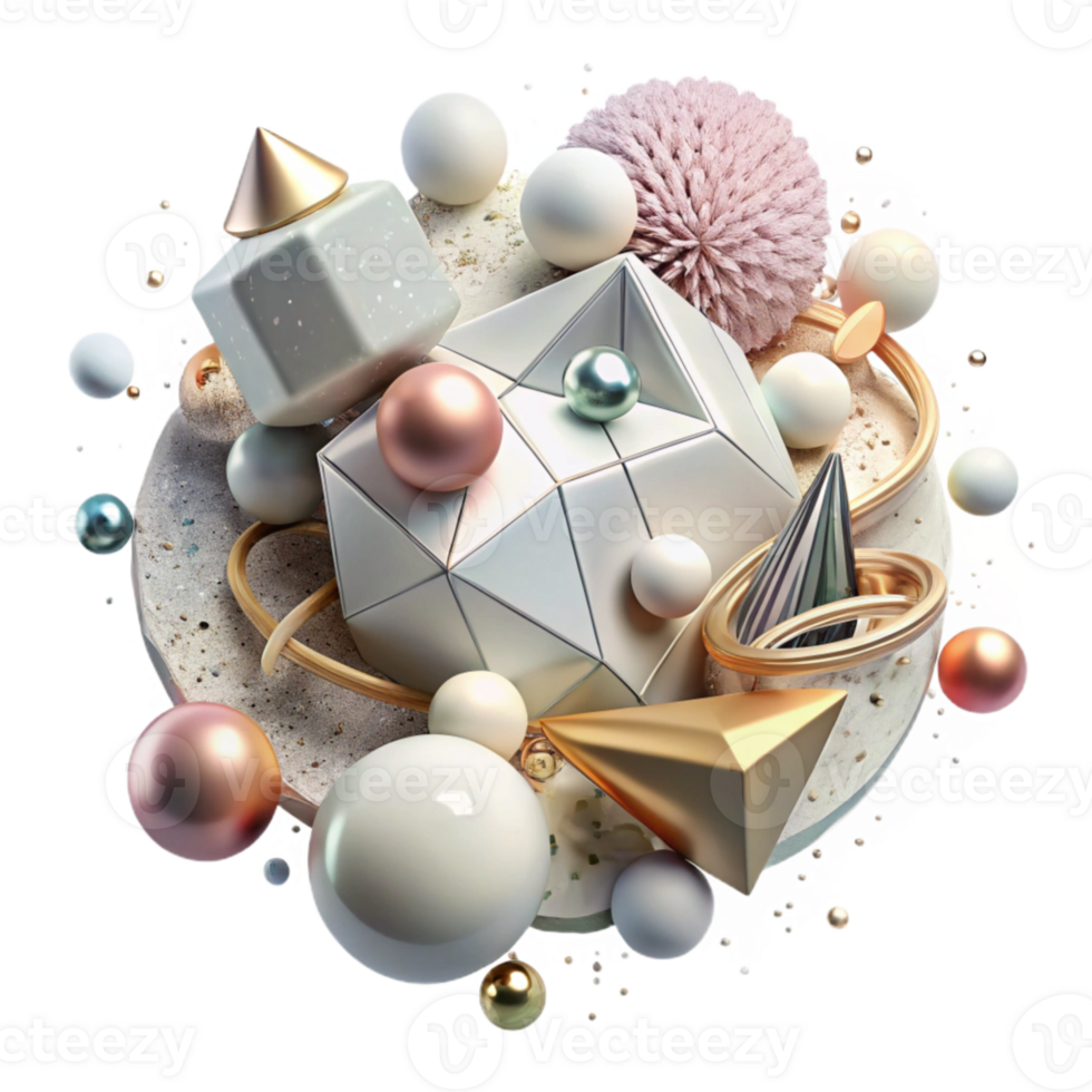 impressive rustic Top View Harmony of Chaos Element Transparent Background professional png