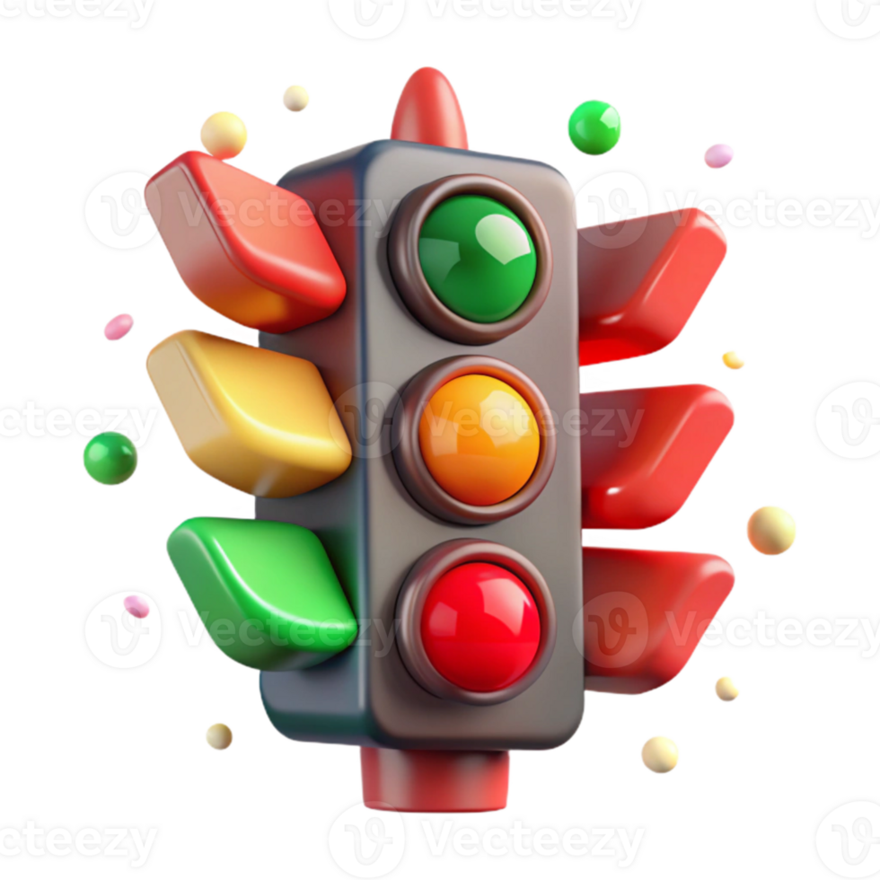 wonderful abstract Traffic Light Transparent Background with Red Light exclusive png