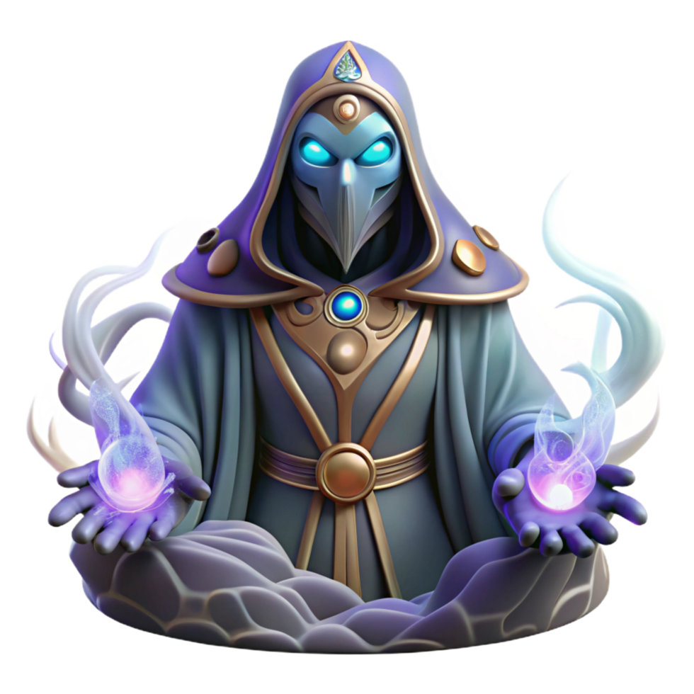 extraordinary artistic A wise oracle, her eyes glowing with prophetic vision, surrounded by swirling mists and ancient runes. Mystical art style high quality png