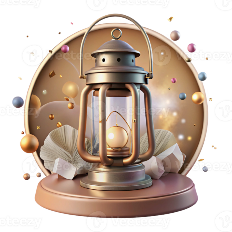 elegant creative Vintage Light Lantern with Rustic Charm Isolated high resolution png