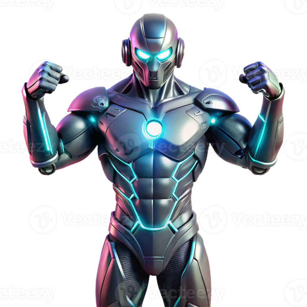 serene vintage A futuristic exoskeleton enhancing human strength, illuminated by dynamic, shifting LED lights, in a concept art, cinematic style genuine png