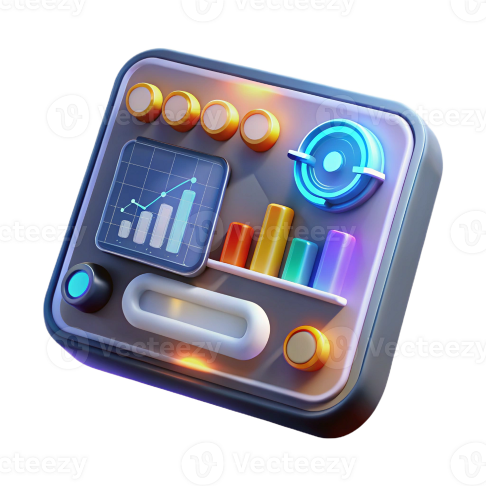 wonderful modern A close-up of a futuristic touchscreen interface displaying complex data visualizations, illuminated by a bright, white light, in a user interface design style high resolution png