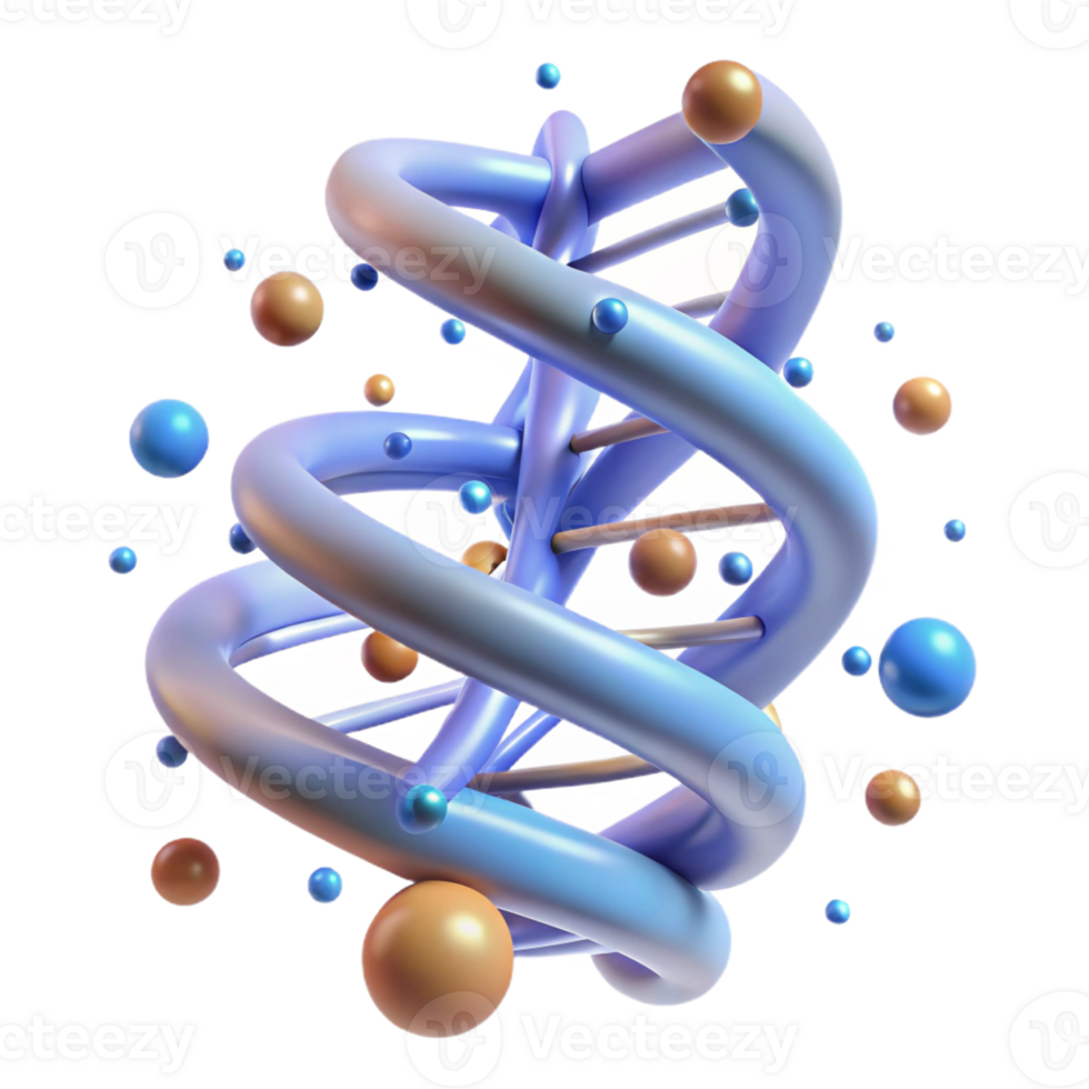 extraordinary rustic A DNA strand spiraling through cyberspace, illuminated by data streams, in a scientific visualization, abstract style high resolution png