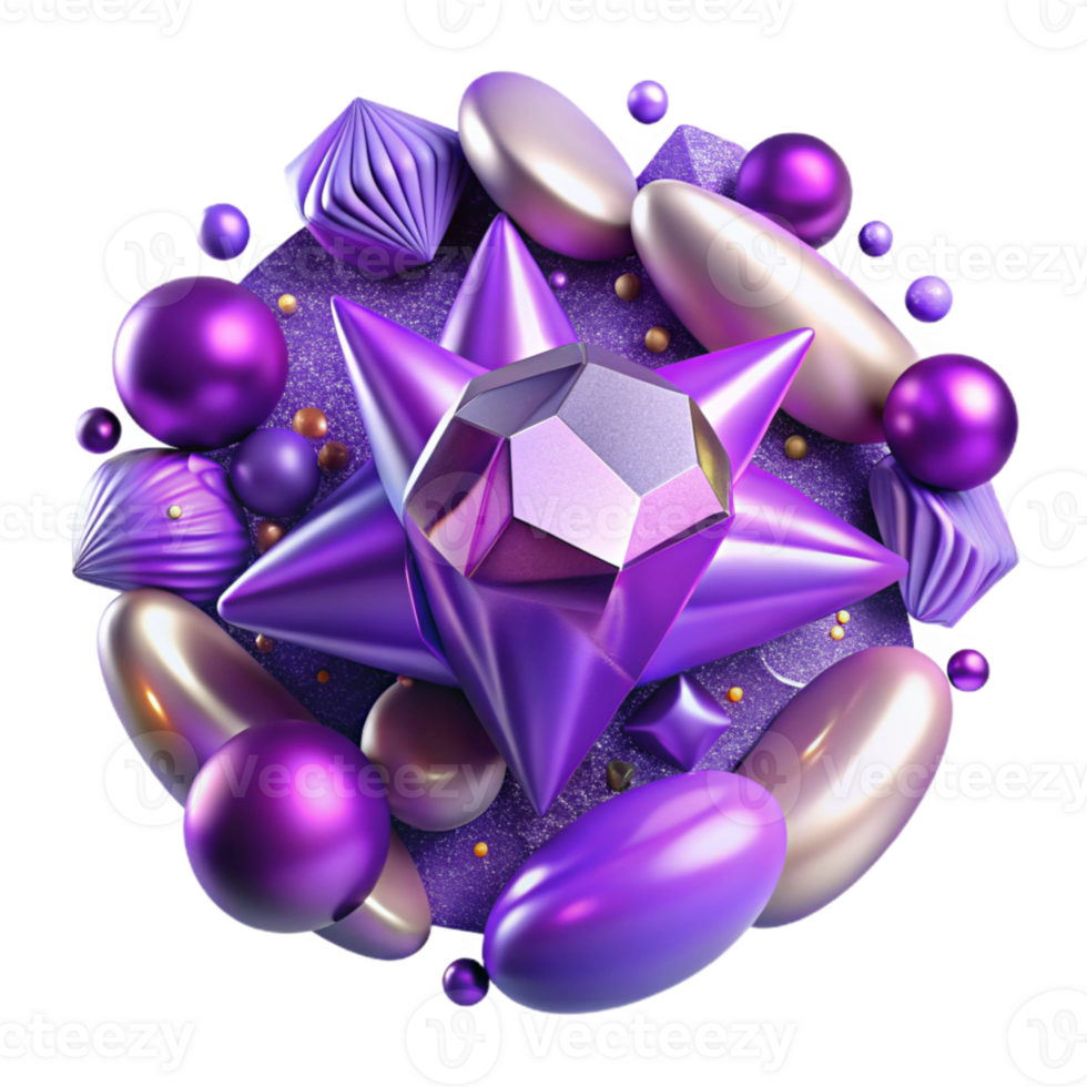 stunning rustic Violet Purple Abstract Pattern with Transparent Background authentic png