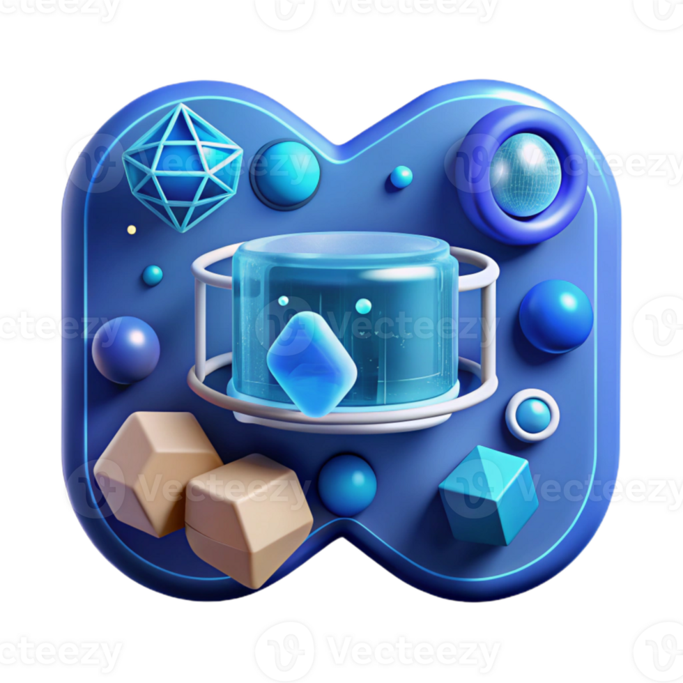 wonderful abstract Virtual Interface Hud Elements Blue Cutout exclusive png