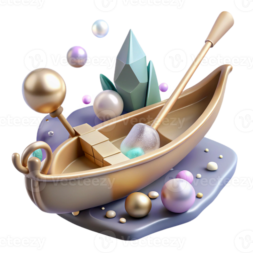 extraordinary abstract Water City Gondola Oar Isolated Element genuine png