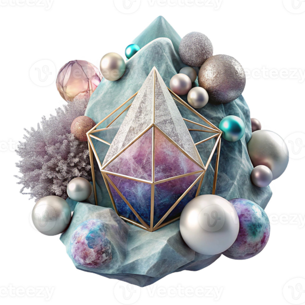 magnificent abstract Watercolor Harmony of Chaos Texture Isolated Element png