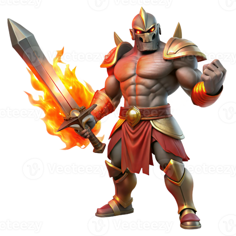 elegant abstract A fierce Ares, god of war, brandishing a bloody sword, illuminated by the fires of battle, in a brutalist, graphic novel style genuine png