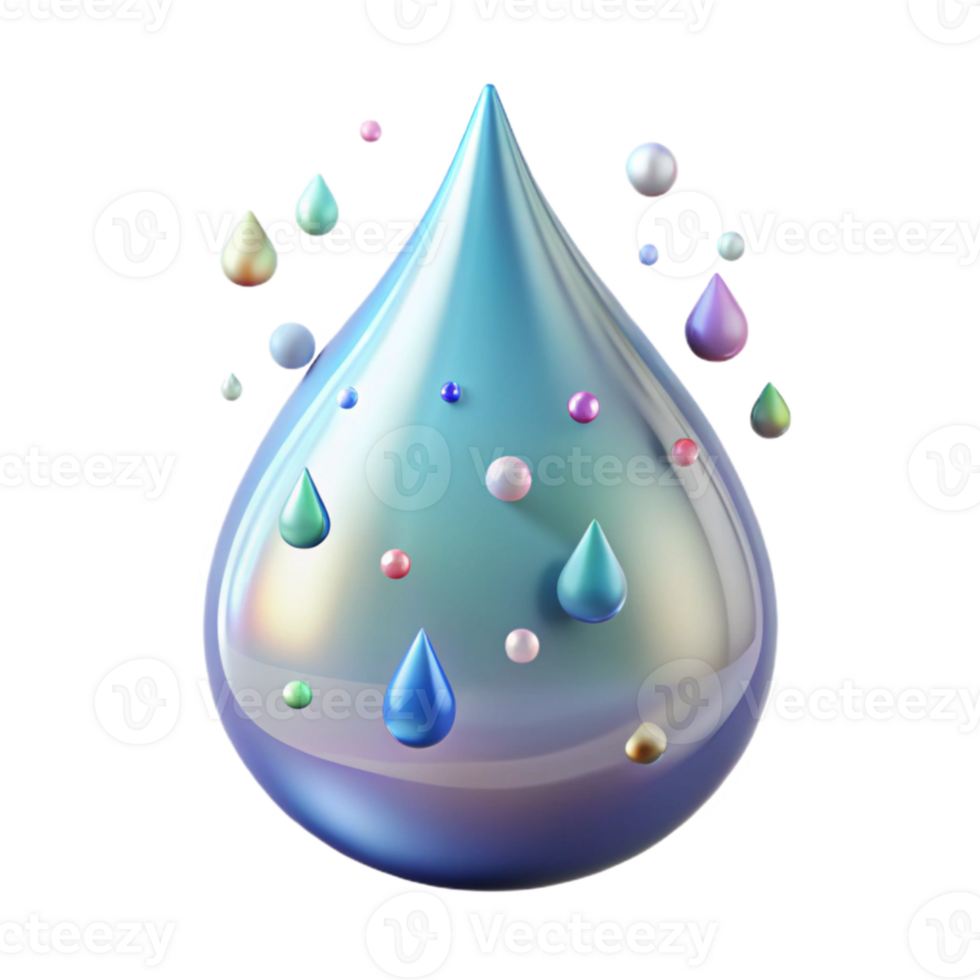 extraordinary contemporary Water Droplet Cutout with Transparent Background professional png