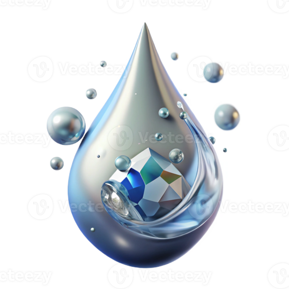 wonderful abstract Water Drop Splashing Close Up Isolated Element exclusive png
