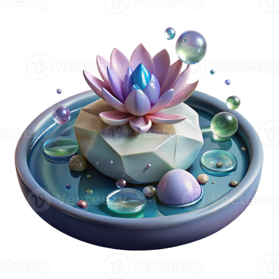 magnificent traditional Water Lily Pad Floating on Water Isolated Element original png
