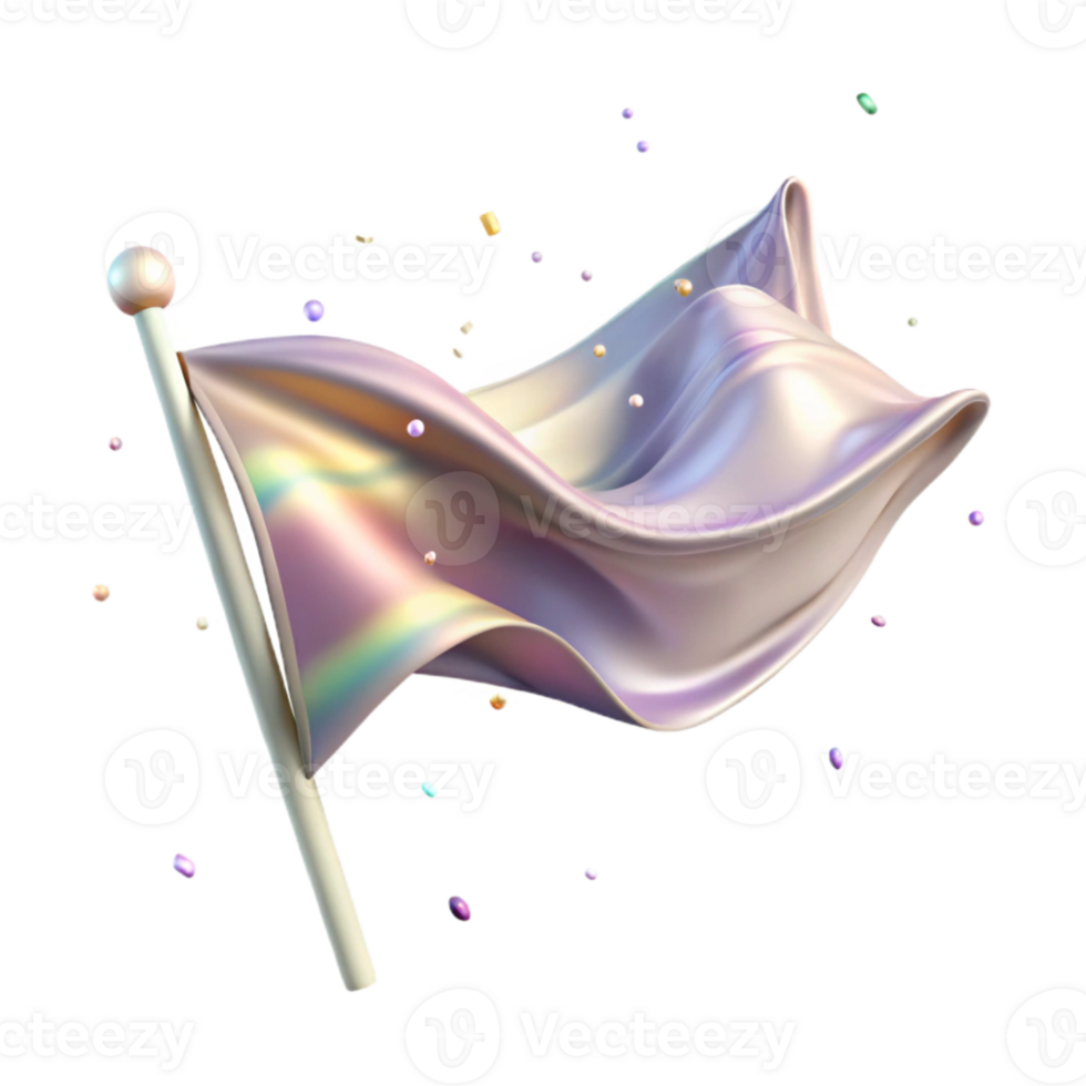impressive contemporary Waving Flag in Whispering Winds Transparent png