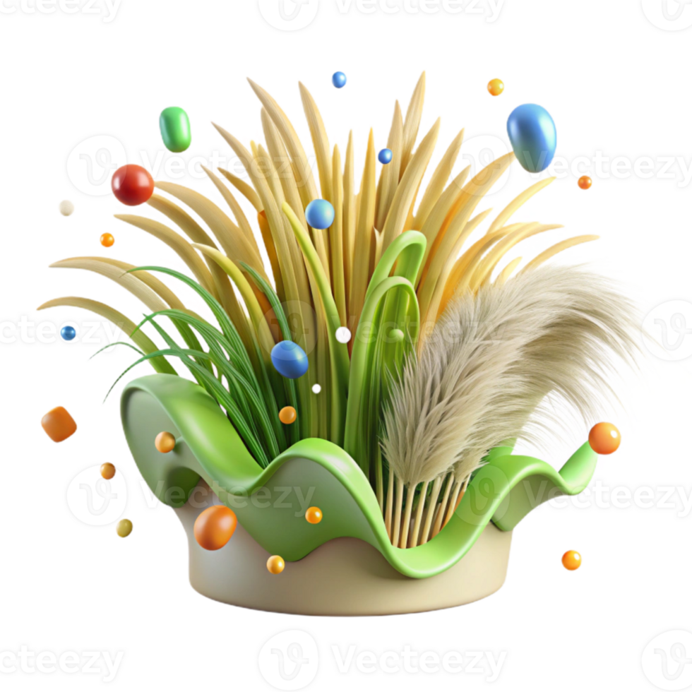 stunning classic Waving Grass Cutout with Natural Movement original png
