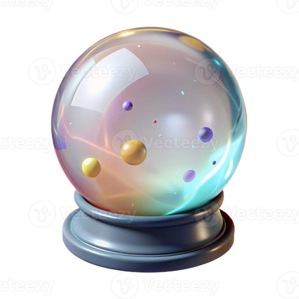 wonderful creative Whispering Walls Crystal Ball Mystical Object Transparent Background png