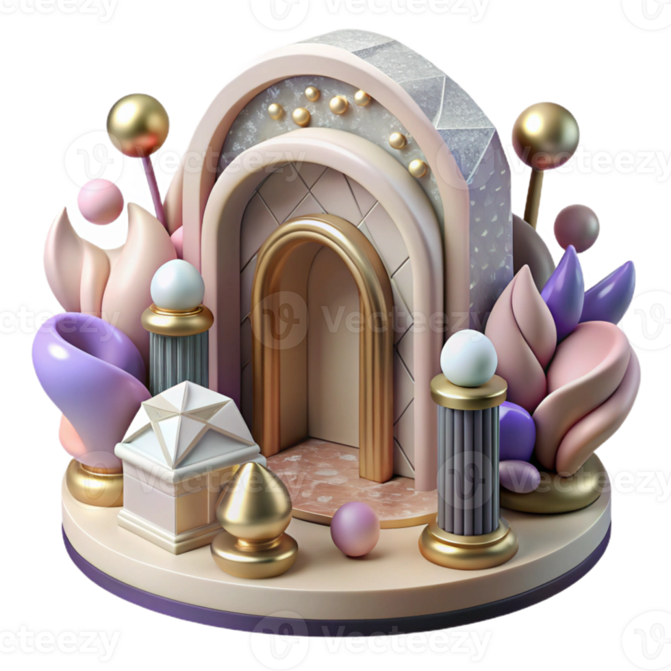 dramatic contemporary Whispering Walls Design with Vintage Look Cutout original png