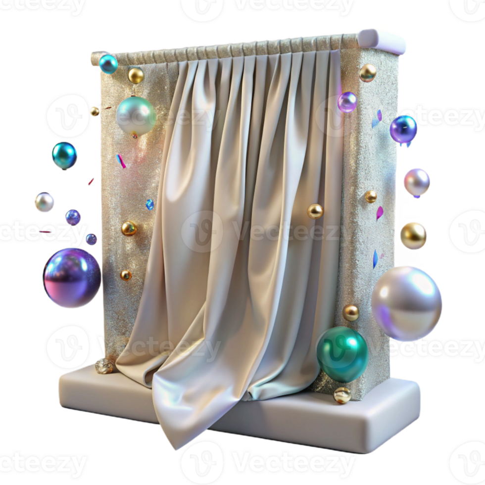wonderful contemporary Whispering Walls Curtain Draped Fabric Isolated Element png