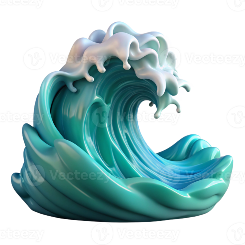 stunning contemporary A wave crashing on the shore, dynamic lighting, powerful style original png