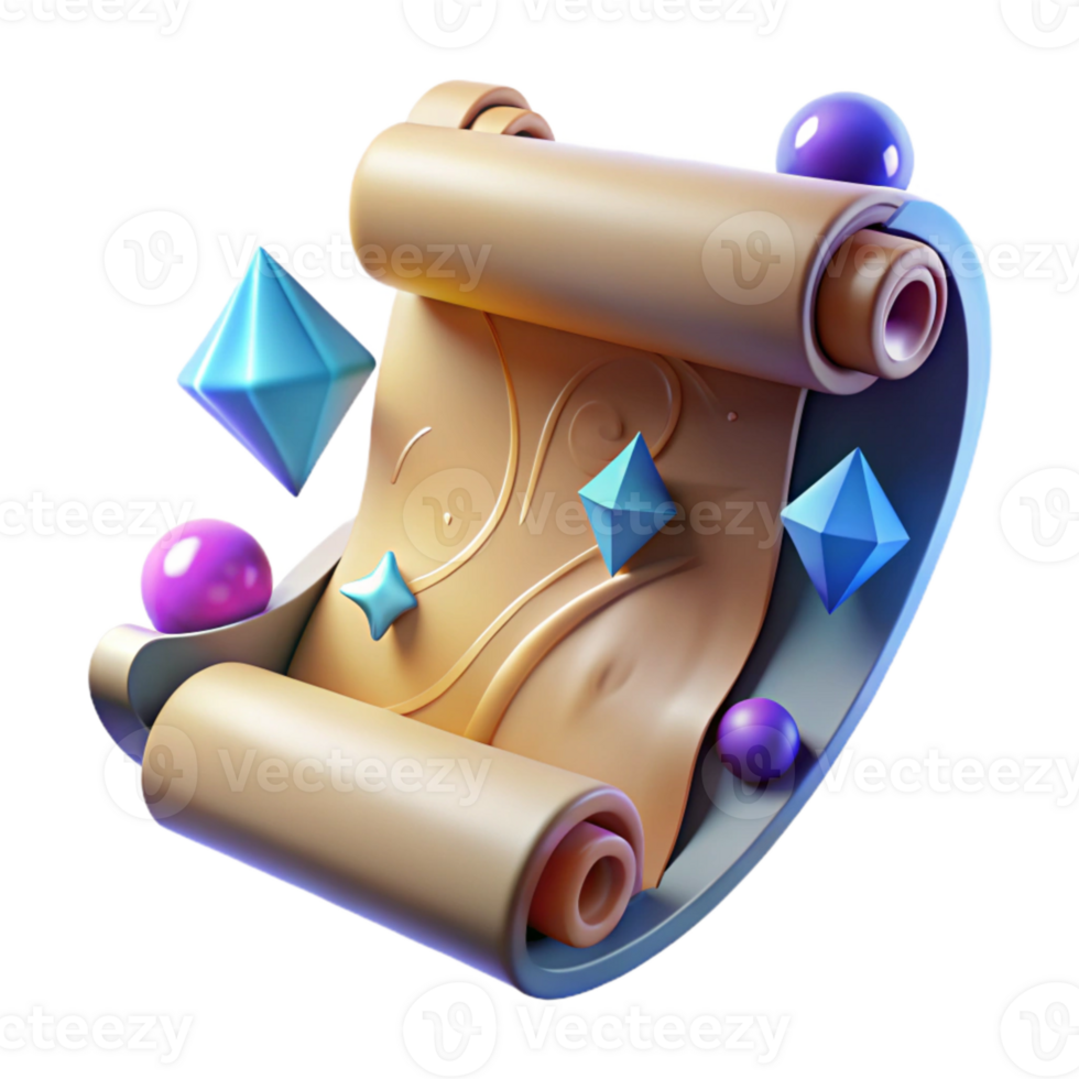 extraordinary rustic Whispering Walls Scroll Fragment Ancient Script Isolated Element png