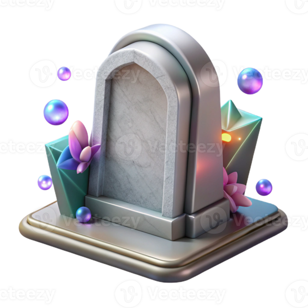 dramatic classic Whispering Walls Tombstone Weathered Stone Transparent Background genuine png