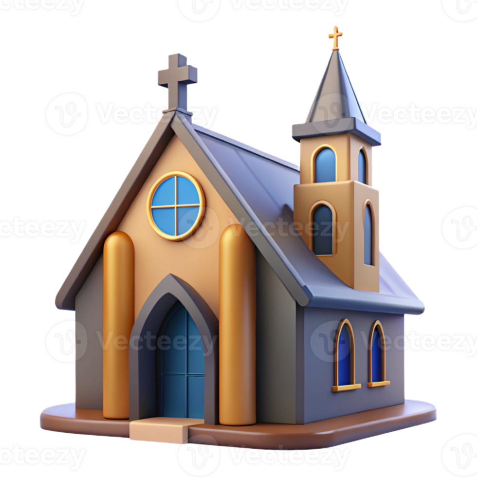 extraordinary vintage Modernist church, simple geometric forms and stained glass windows, soft natural light, spiritual atmosphere exclusive png