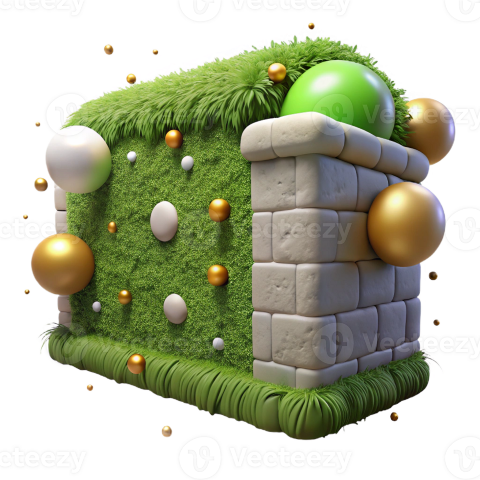 dramatic traditional Whispering Walls with Mossy Texture Isolated png