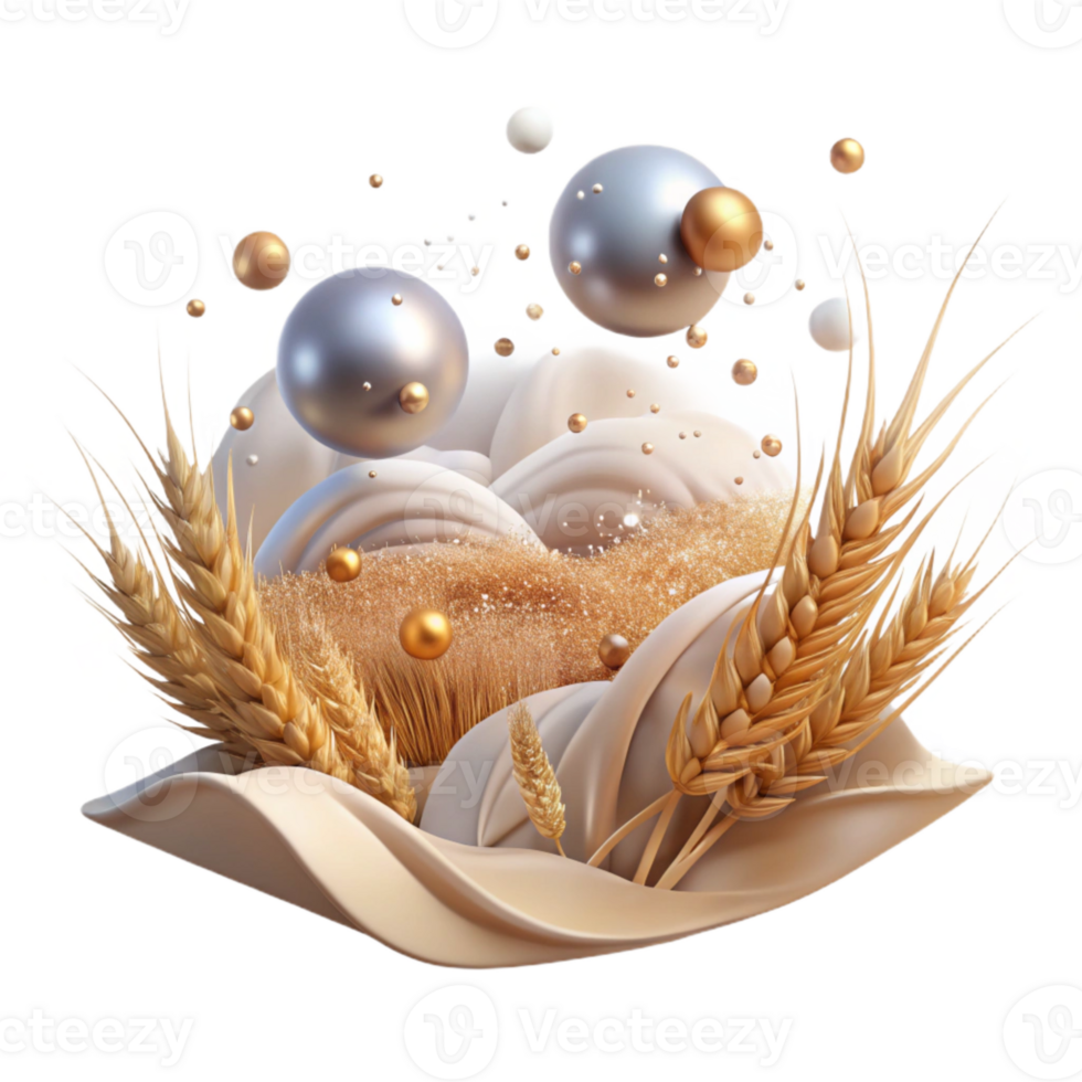dramatic creative Whispering Winds Through Field of Wheat Cutout high quality png