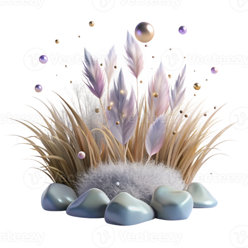 beautiful artistic Whispering Winds Through Tall Grass Isolated high quality png