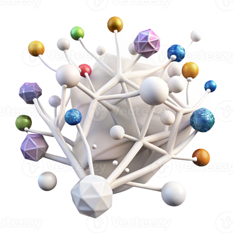 serene rustic White Branching Network with High Resolution Cutout authentic png