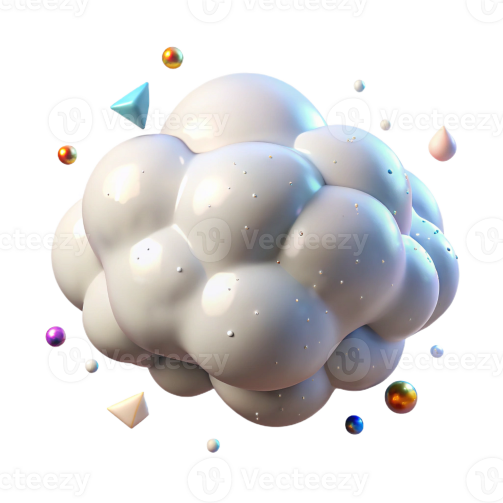 serene traditional White Cloud Puffy and Soft Transparent Background high quality png