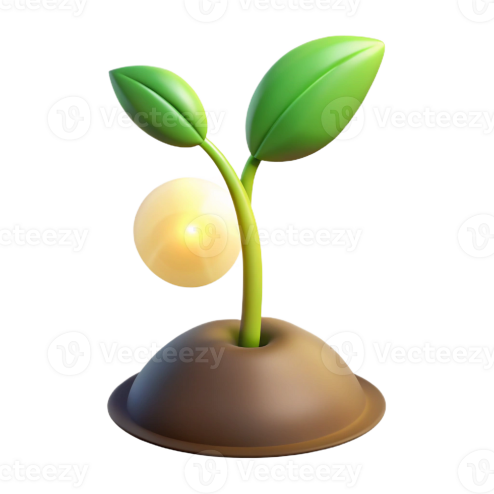 impressive minimalist A sprouting seedling reaching towards the light, minimalist, hopeful style exclusive png