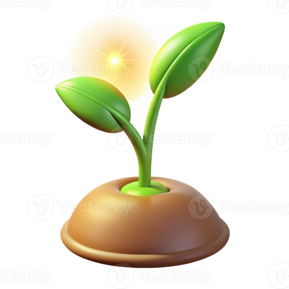 serene vintage A sprouting seedling reaching towards the light, minimalist, hopeful style high resolution png