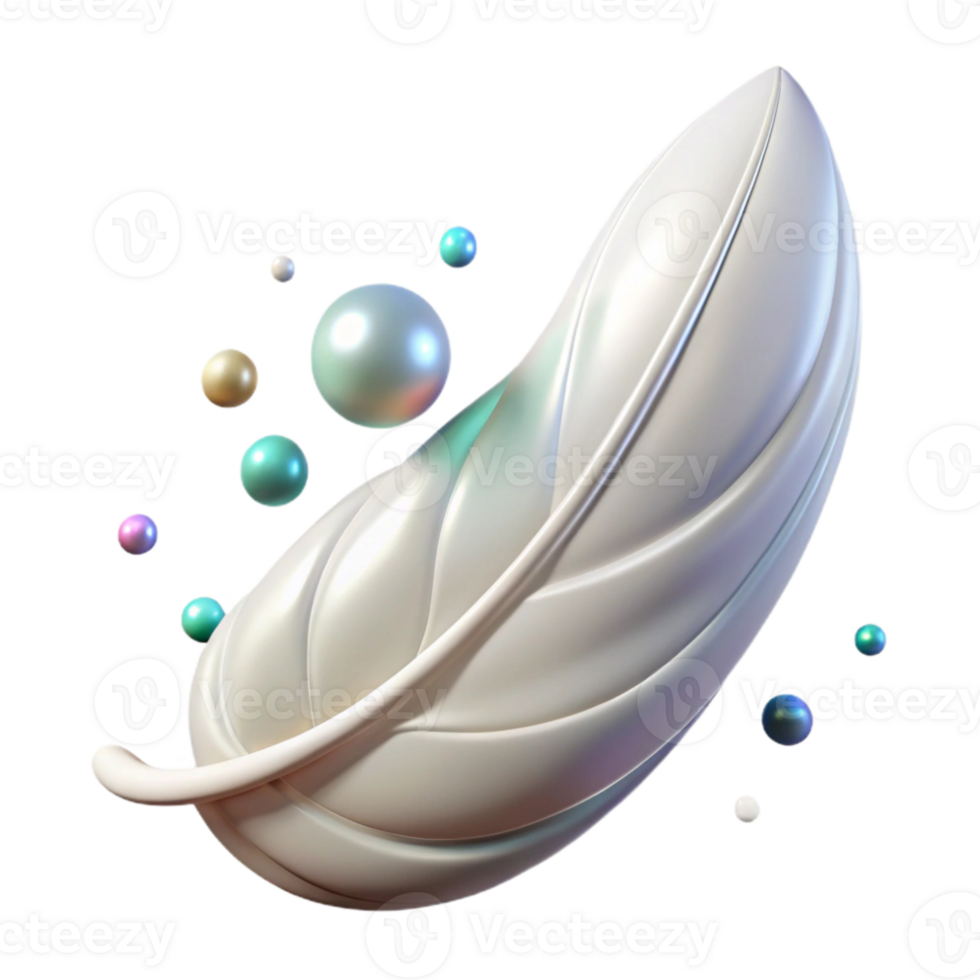impressive vintage White Feather Curved Shape Isolated high resolution png